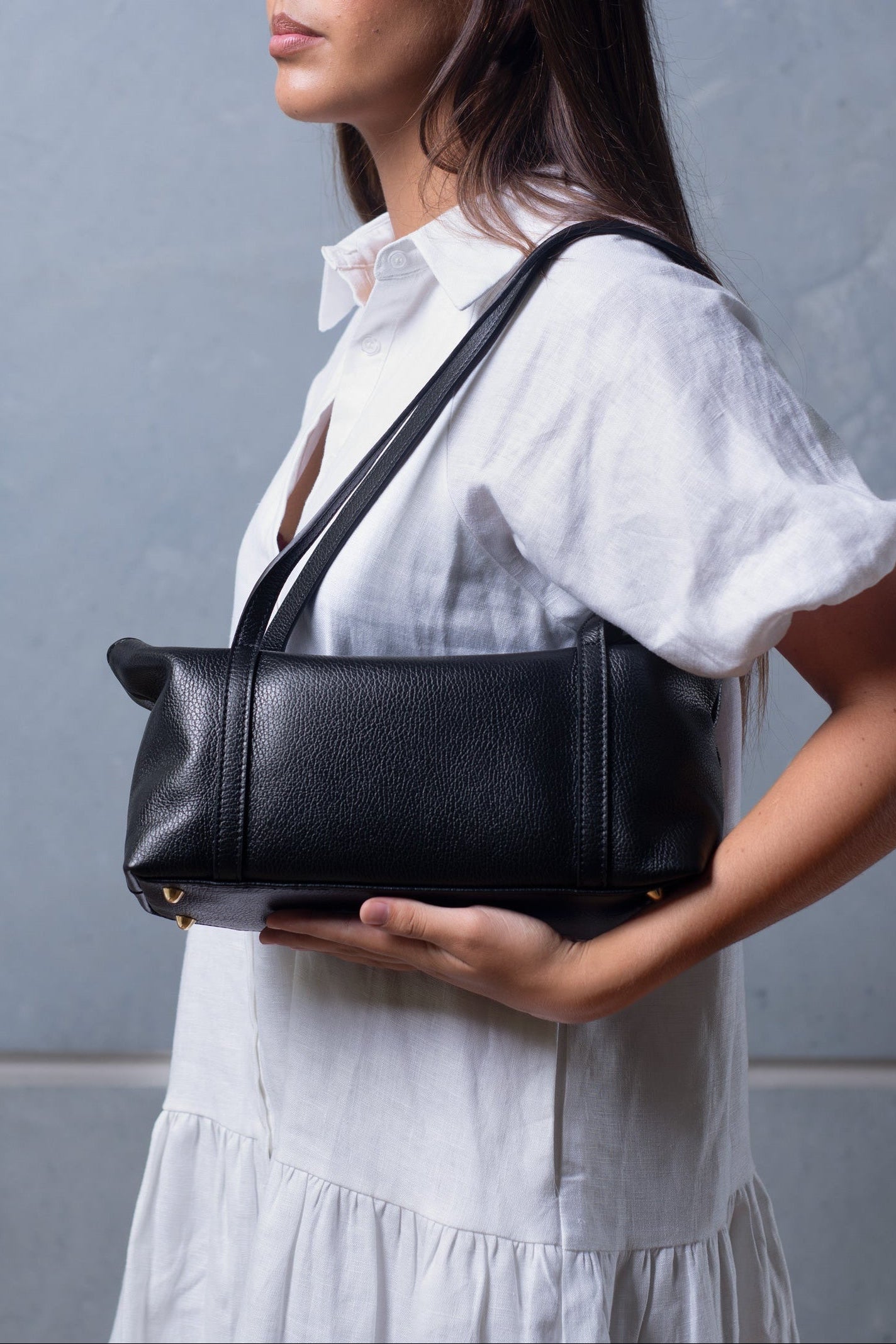 Livia Black Shoulder Bag