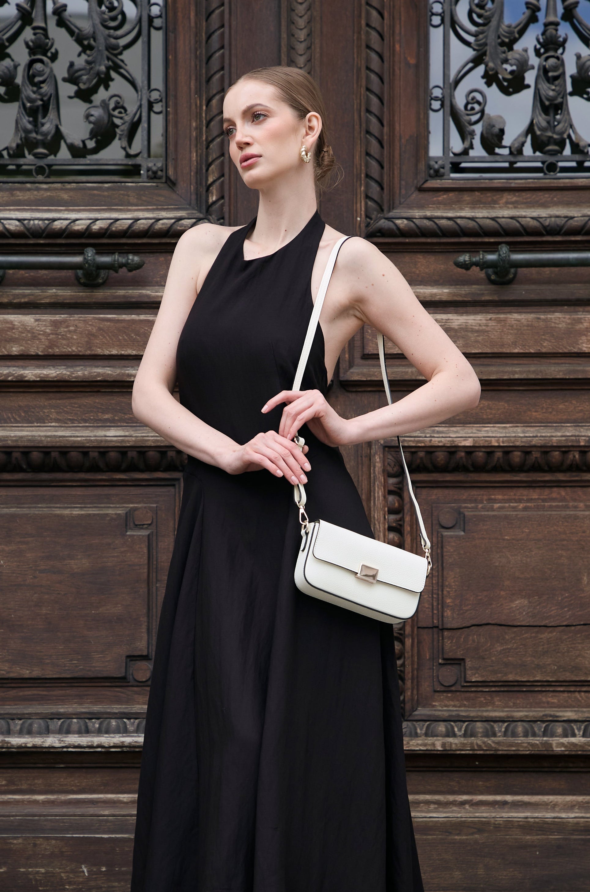 Bianca Chalk Shoulder Bag