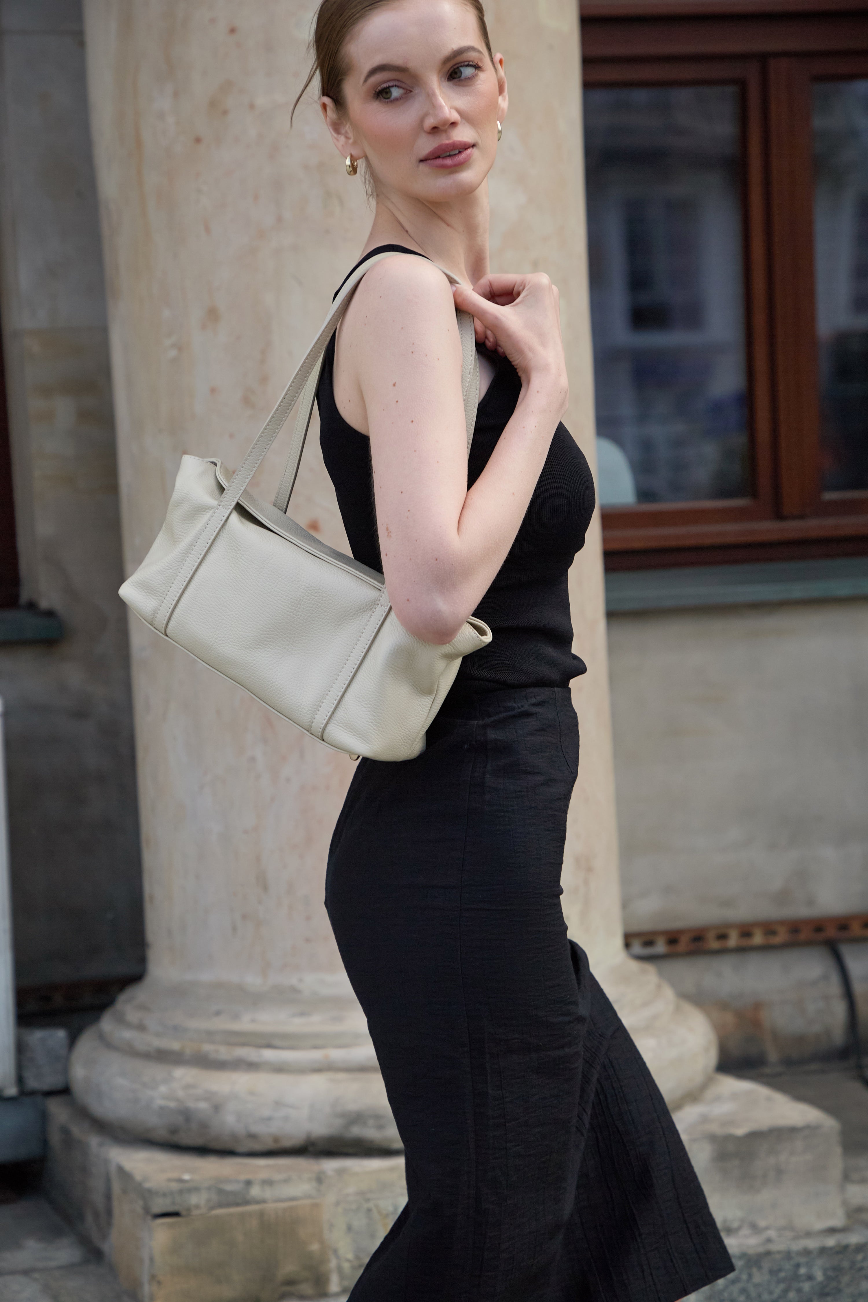 Livia Sand Shoulder Bag