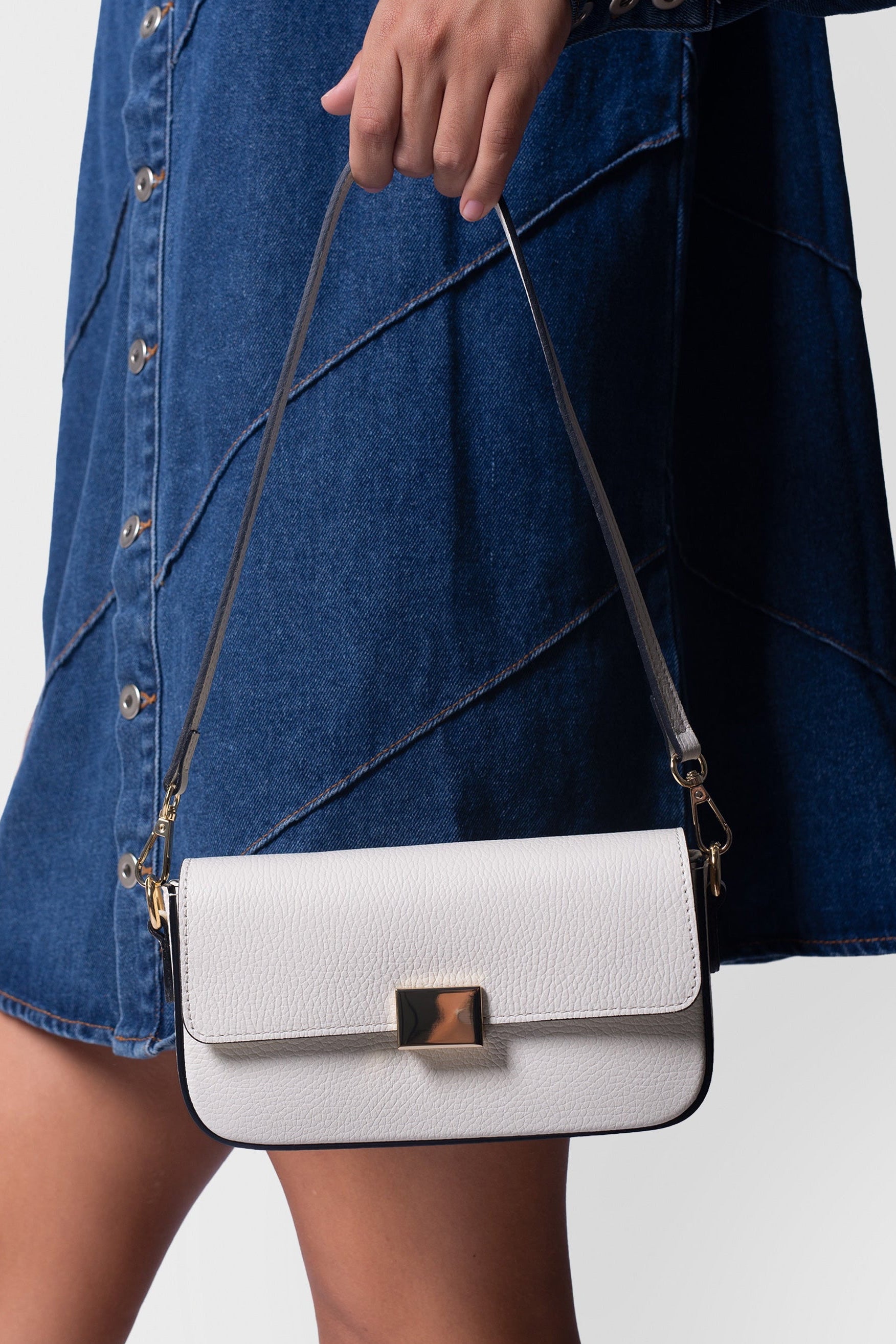Bianca Chalk Shoulder Bag