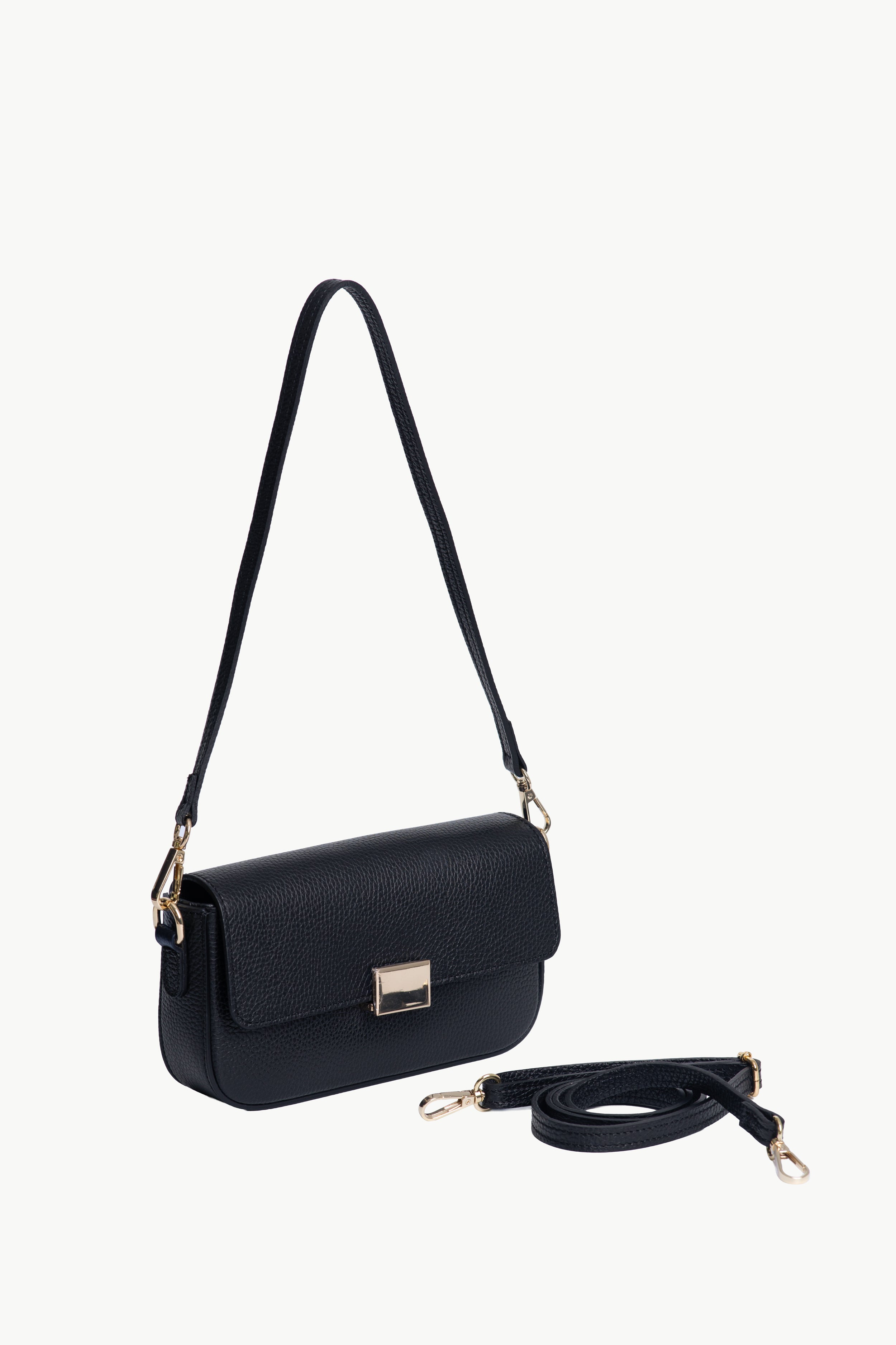 Bianca Black Shoulder Bag