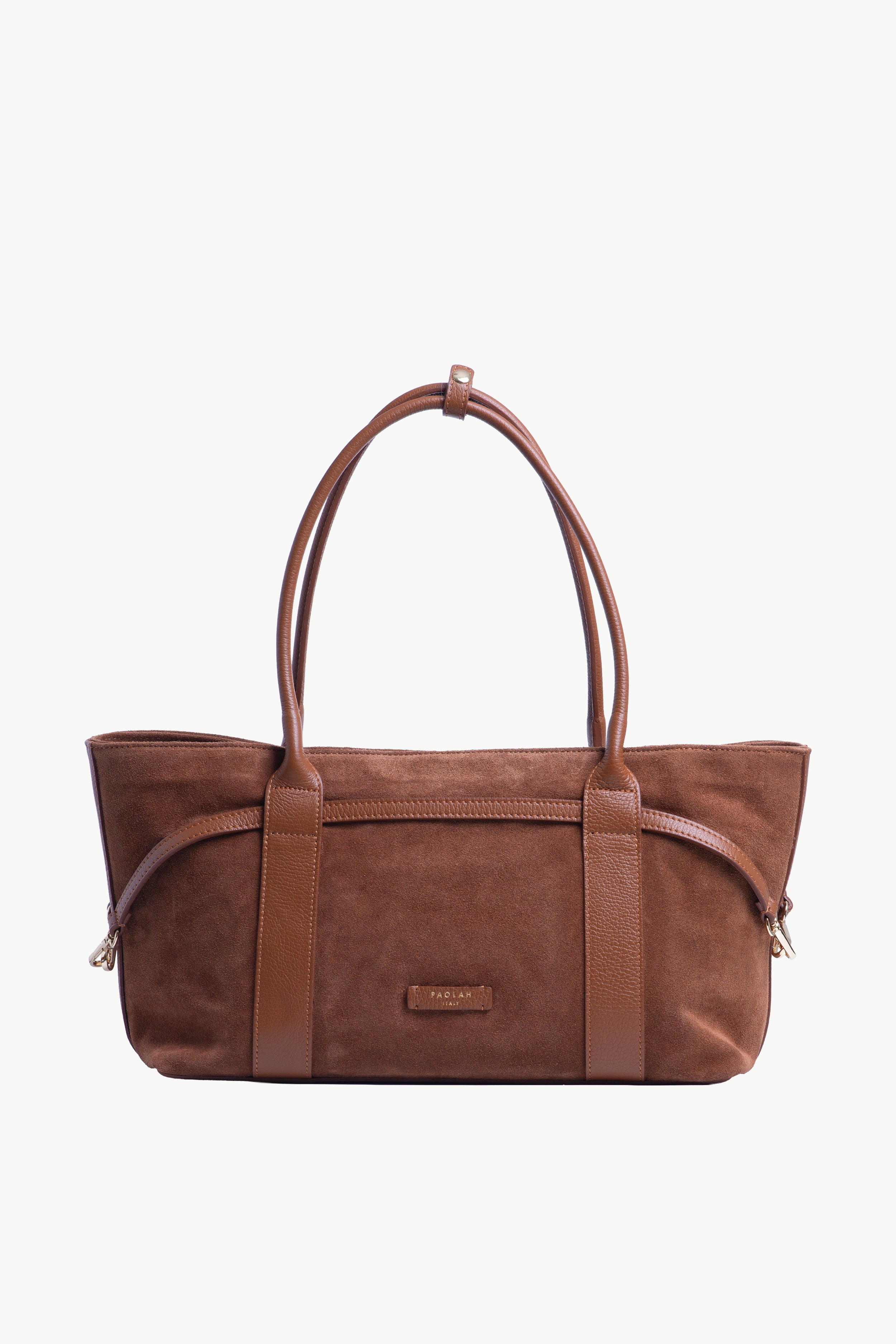 Camilla Cognac Suede Tote