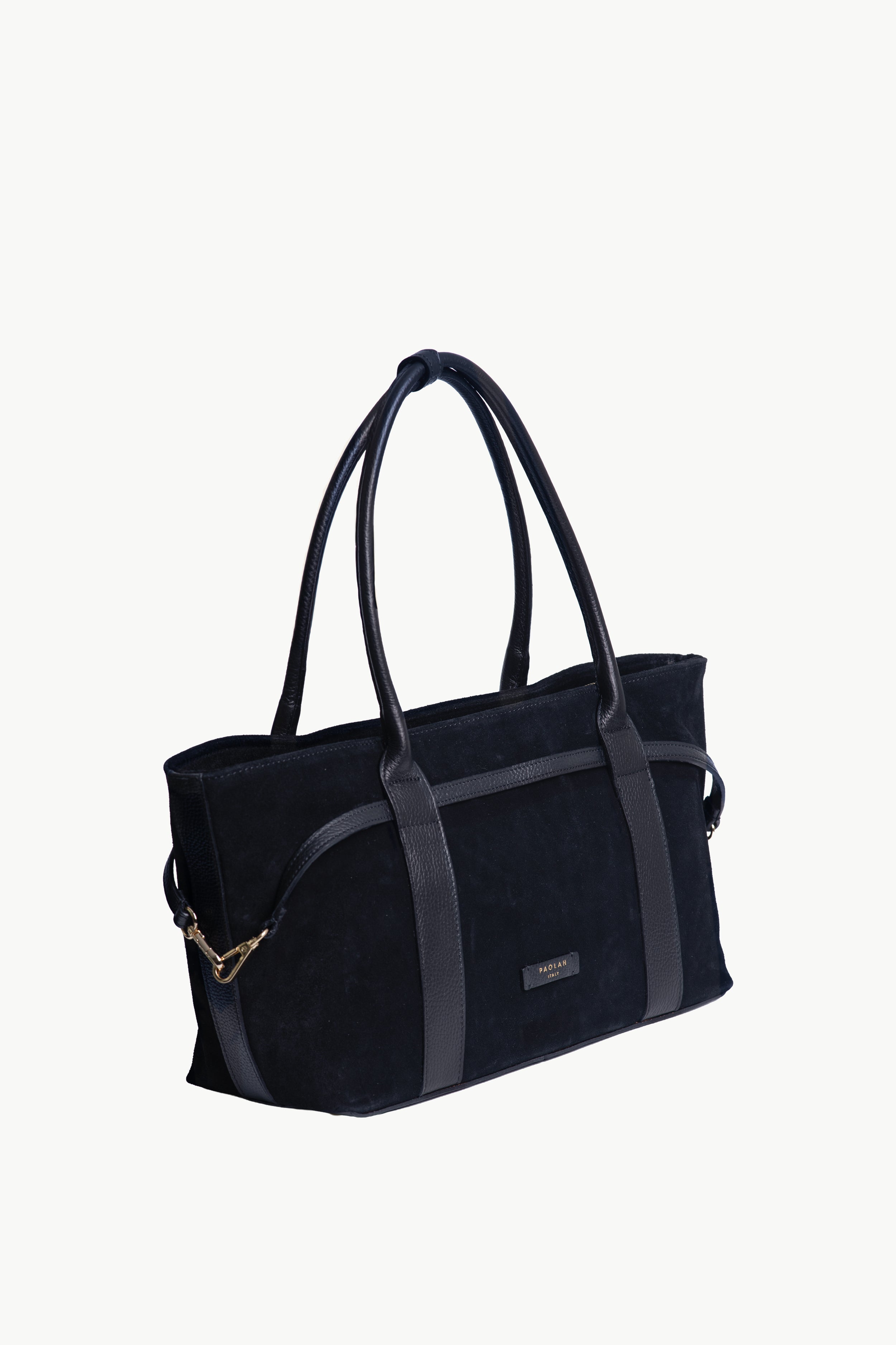 Camilla Black Suede Tote