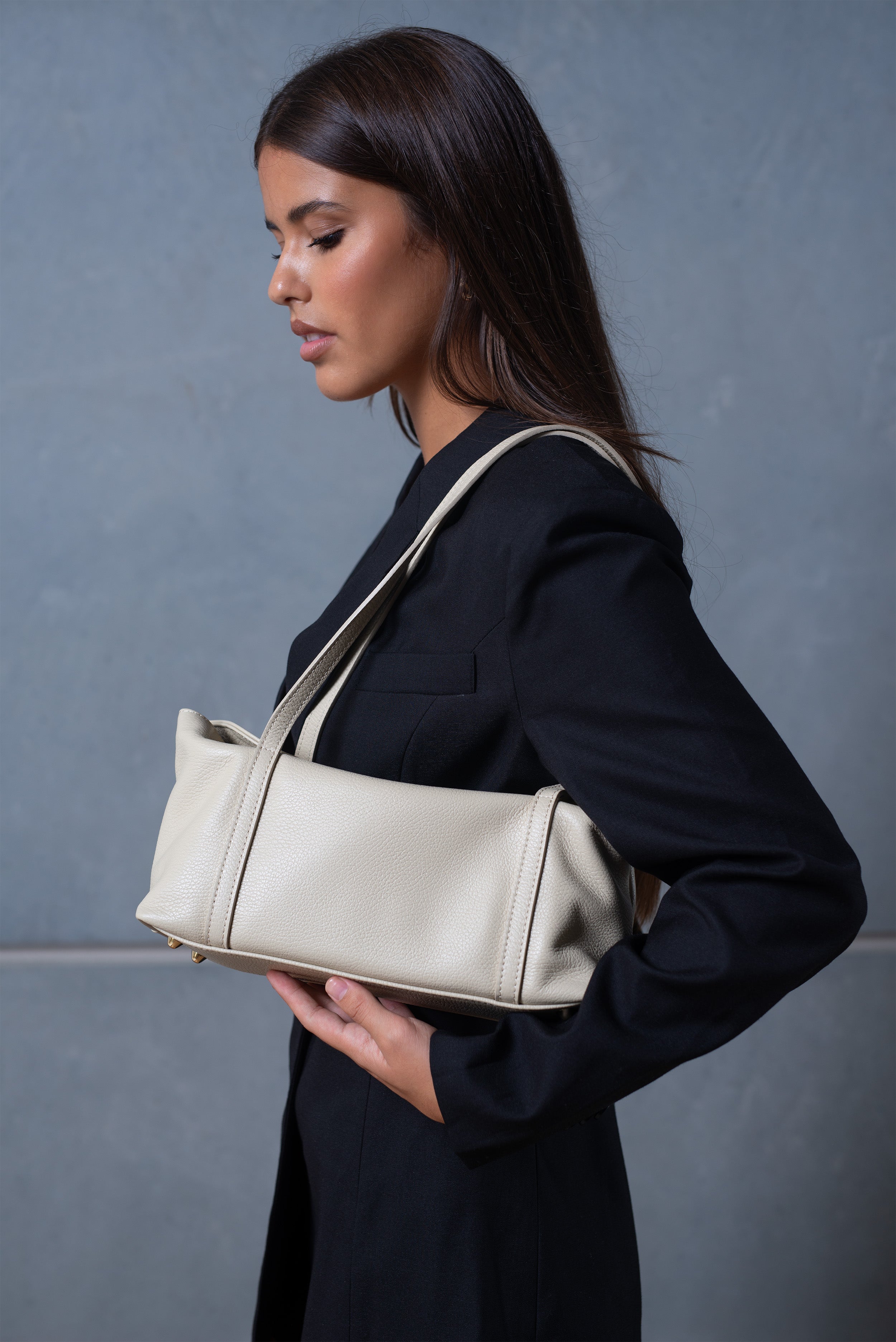 Livia Sand Shoulder Bag