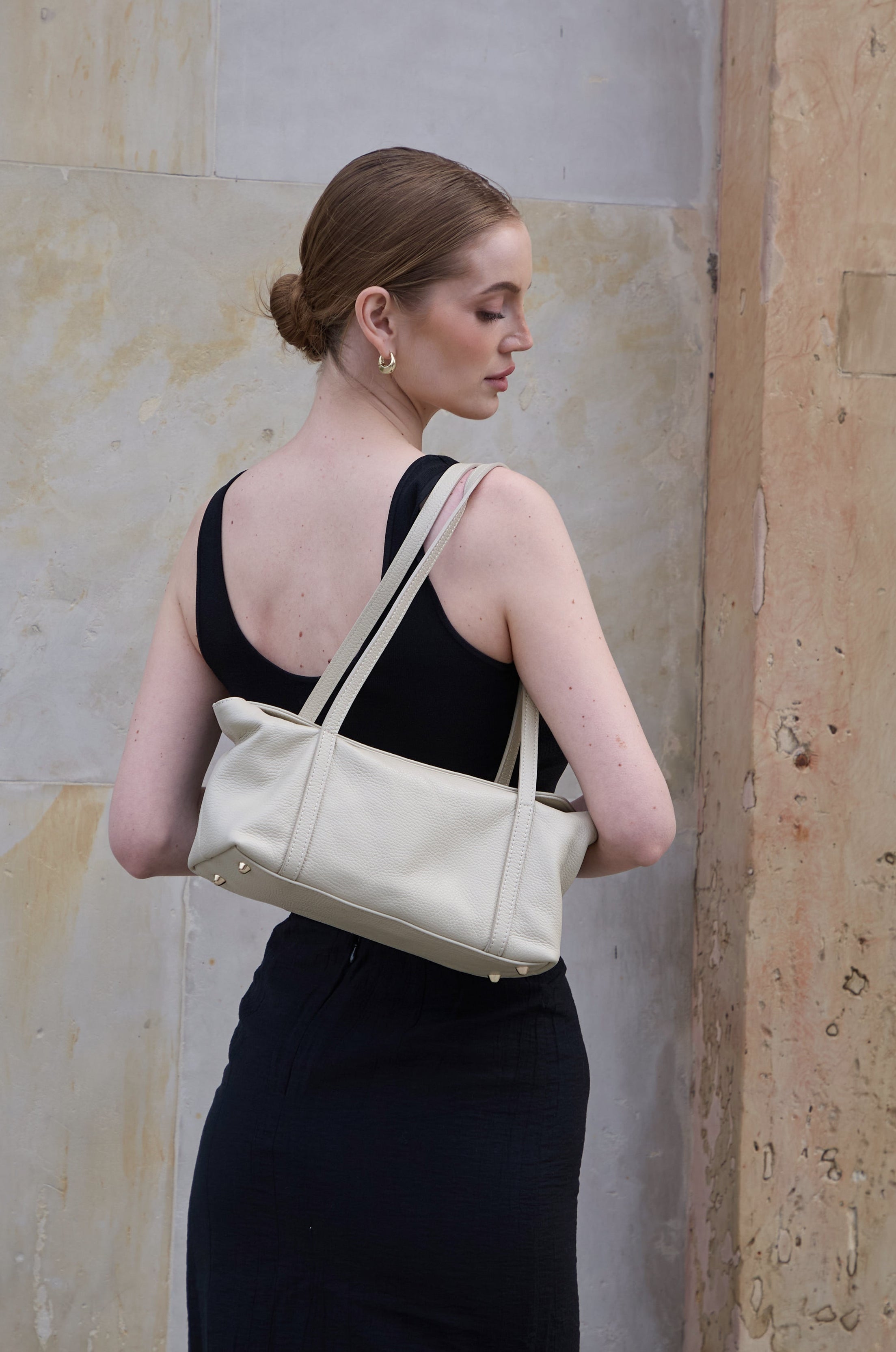 Livia Sand Shoulder Bag