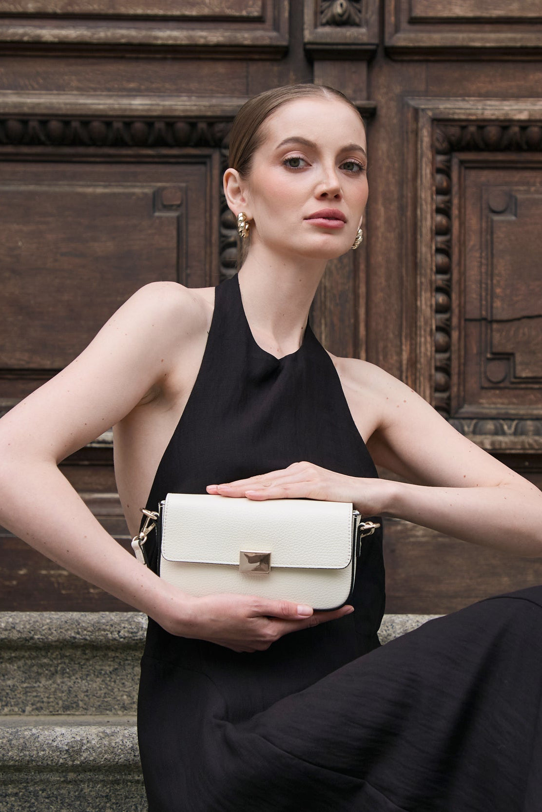 Bianca Chalk Shoulder Bag